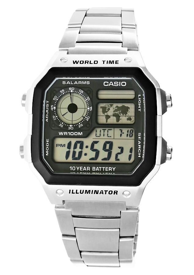 Pulkstenis vīriešiem Casio AE-1200WHD-1AVEEF VVA5601 cena un informācija | Vīriešu pulksteņi | 220.lv