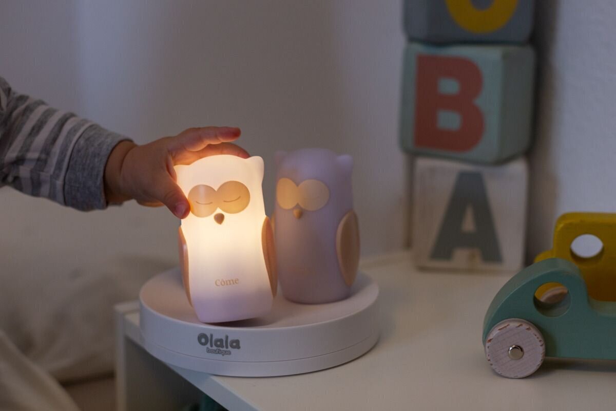 3 LED gultas lukturu komplekts Olala - pūce, gaismas ceļš цена и информация | Lampas bērnu istabai | 220.lv