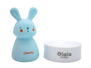 Olala LED gultas lukturis - Charly Bunny, zils cena un informācija | Lampas bērnu istabai | 220.lv