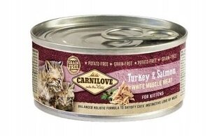 Carnilove для котят с индейкой и лососем, 12х100 гр цена и информация | Консервы для котов | 220.lv