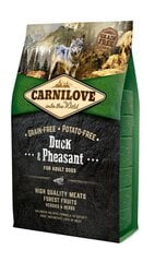 Carnilove pieaugušiem suņiem, ar pīli un fazānu, 4 kg цена и информация |  Сухой корм для собак | 220.lv