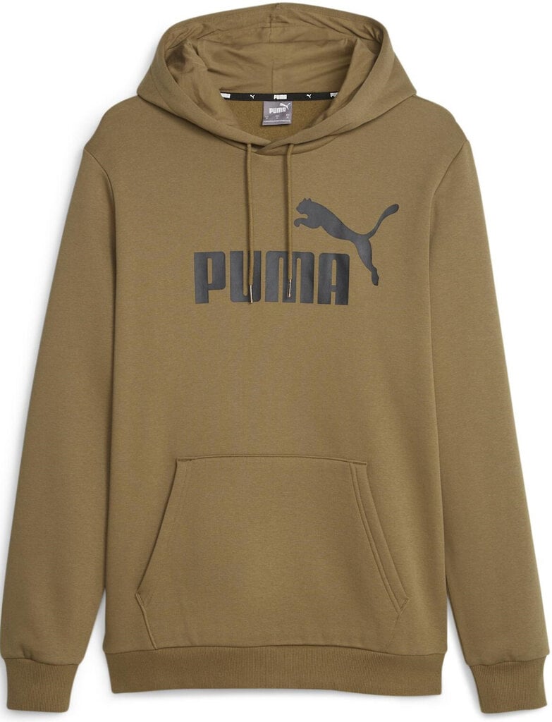 Puma Džemperi Ess Big Logo Hoodie Fl Brown 586687 93 586687 93/4XL cena un informācija | Vīriešu jakas | 220.lv