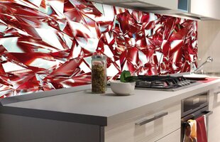 Самоклеящиеся фотообои (с ламинацией) - Красный кристалл, 180x60 cm цена и информация | Фотообои | 220.lv