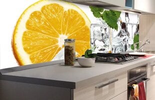 Самоклеящиеся фотообои (с ламинацией) - Лимон и лед, 180x60 cm цена и информация | Фотообои | 220.lv