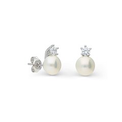 Sudraba auskari un pērlēm Silver Pearls sievietēm W62615234 1000000019281 cena un informācija | Auskari | 220.lv