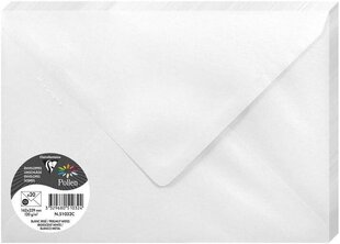 Декоративный конверт Pollen, Clairefontaine, C5 (162х229мм), 120г/м2, глянцевый, белый сп. цена и информация | Конверты | 220.lv
