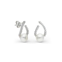 Sudraba auskari un pērlēm Silver Pearls sievietēm W62636601 1000000019291 cena un informācija | Auskari | 220.lv