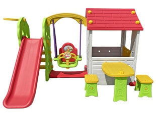 Bērnu rotaļu laukums House Slide, krāsaina, 3+ cena un informācija | Bērnu rotaļu laukumi, mājiņas | 220.lv