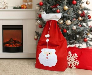 Ziemassvētku vecīša maiss, 70 x 100 cm cena un informācija | Ziemassvētku dekorācijas | 220.lv