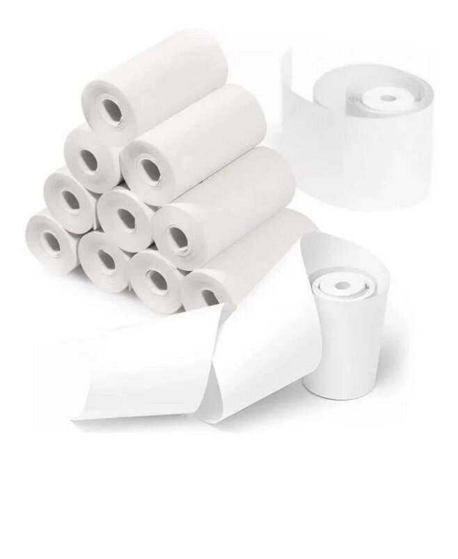 Papīrs mini printerim 57x25 mm, balts, 10 gab. cena un informācija | Burtnīcas un papīra preces | 220.lv