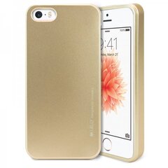 Mercury i-Jelly Back Case Strong Silicone Case With Metallic Glitter for Apple iPhone XS MAX Gold цена и информация | Чехлы для телефонов | 220.lv