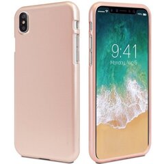 Mercury i-Jelly Back Case Strong Silicone Case With Metallic Glitter for Apple iPhone XS MAX Light Pink cena un informācija | Telefonu vāciņi, maciņi | 220.lv