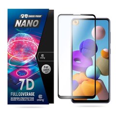 Aizsargstikls Crong 7D Nano 9H priekš Samsung Galaxy A21s цена и информация | Защитные пленки для телефонов | 220.lv