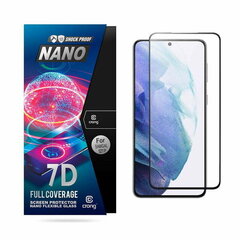 Aizsargstikls Crong 7D Nano 9H priekš Samsung Galaxy S21+ cena un informācija | Ekrāna aizsargstikli | 220.lv