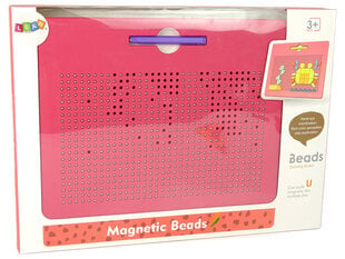 Magnētiskā tāfele ar bumbiņām, rozā cena un informācija | Attīstošās rotaļlietas | 220.lv