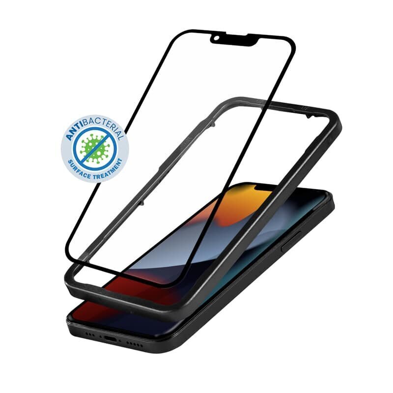 Aizsargstikls Crong Anti-Bacterial 3D Armor Glass priekš iPhone 13 Mini цена и информация | Ekrāna aizsargstikli | 220.lv