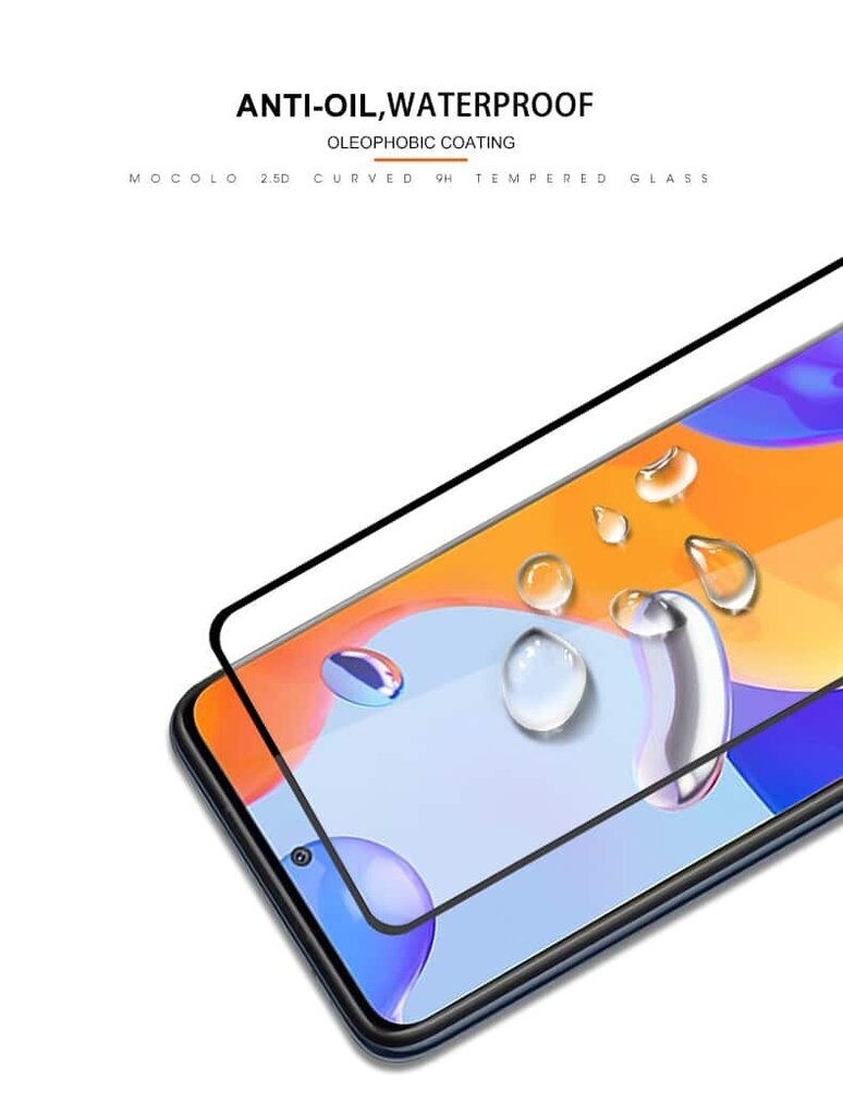 Aizsargstikls Mocolo 2.5 Full Glue Glass priekš Xiaomi Redmi Note 11 Pro / Note 11 Pro Plus цена и информация | Ekrāna aizsargstikli | 220.lv