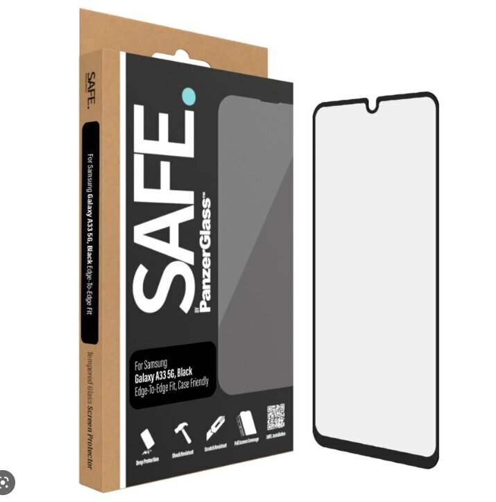 Aizsargstikls PanzerGlass Safe priekš Samsung Galaxy A33 5G cena un informācija | Ekrāna aizsargstikli | 220.lv