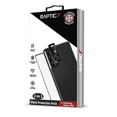 Aizsargstikls Raptic Glass 2 in 1 priekš Samsung Galaxy S22 cena un informācija | Ekrāna aizsargstikli | 220.lv