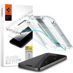 Spigen Glas.TR EZ Fit Iphone 15 Pro cena un informācija | Ekrāna aizsargstikli | 220.lv