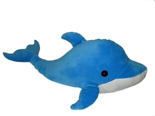 Plīša delfīns 60 cm, zils cena un informācija | Mīkstās (plīša) rotaļlietas | 220.lv