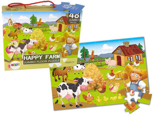 Bērnu puzle - lauksaimniecības dzīvnieki, 48 gab. cena un informācija | Puzles, 3D puzles | 220.lv