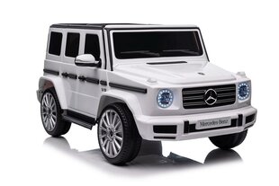 Mercedes G500 XMX627 elektromobilis, balts cena un informācija | Bērnu elektroauto | 220.lv