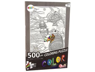 Krāsojamā puzle - zivis okeāns, 500 gab. cena un informācija | Puzles, 3D puzles | 220.lv
