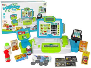 Bērnu kases aparāts Lean Toys, zaļš цена и информация | Игрушки для девочек | 220.lv