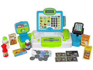 Bērnu kases aparāts Lean Toys, zaļš цена и информация | Игрушки для девочек | 220.lv