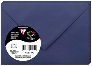 Декоративный конверт Pollen, Clairefontaine, 75x100мм, 120гр, ярко-синий цена и информация | Конверты, открытки | 220.lv