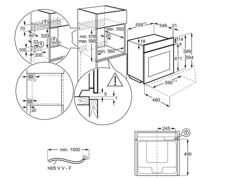 AEG BEB352010W SteamBake 6000 cena un informācija | Cepeškrāsnis | 220.lv