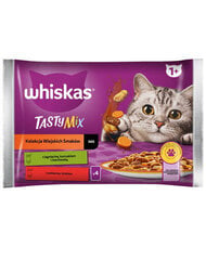 Whiskas ar liellopa gaļu un vistu, 52x85 g cena un informācija | Konservi kaķiem | 220.lv