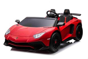 Divvietīgs bērnu elektromobili Lamborghini Aventador SV, sarkans cena un informācija | Bērnu elektroauto | 220.lv