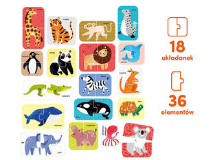 Izglītojoša puzle - Savvaļas dzīvnieki cena un informācija | Attīstošās rotaļlietas | 220.lv