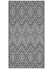 Plakani austs paklājs Clyde Zigzag Grey 80x150 цена и информация | Ковры | 220.lv