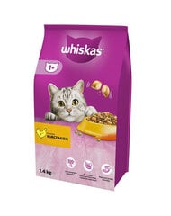 Whiskas с курицей, 6х1,4 кг цена и информация | Сухой корм для кошек | 220.lv