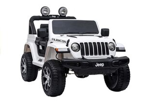 Elektromobilis Jeep Wrangler Rubicon, balts cena un informācija | Bērnu elektroauto | 220.lv