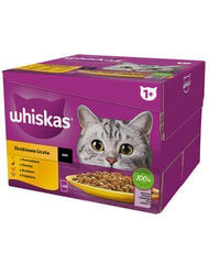 Whiskas с курицей, уткой, птицей и индейкой, 48х85 г цена и информация | Консервы для котов | 220.lv