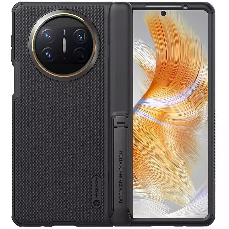 Nillkin Super Frosted Shield Fold futrālis Huawei Mate X3 melnam cena un informācija | Telefonu vāciņi, maciņi | 220.lv