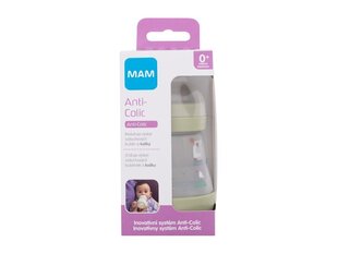 Бутылочка МАМ Anti-Colic, 0 мес+, 160 мл kaina ir informacija | Бутылочки и аксессуары | 220.lv