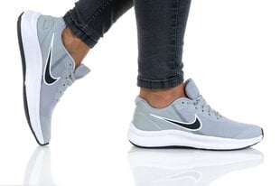 Nike skriešanas apavi Star Runner 3 GS, pelēki cena un informācija | Nike Apģērbi, apavi, aksesuāri | 220.lv