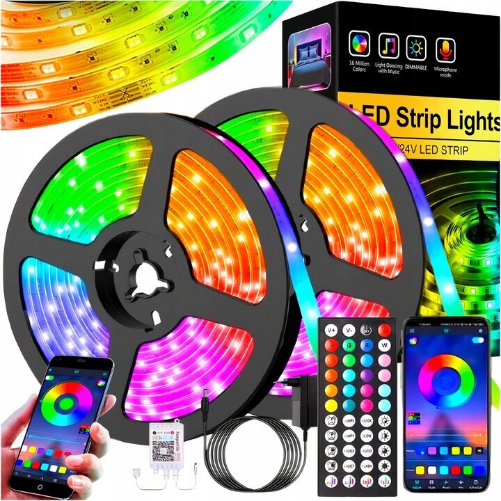 RGB LED lente Vess 5050, 30 m cena un informācija | LED lentes | 220.lv