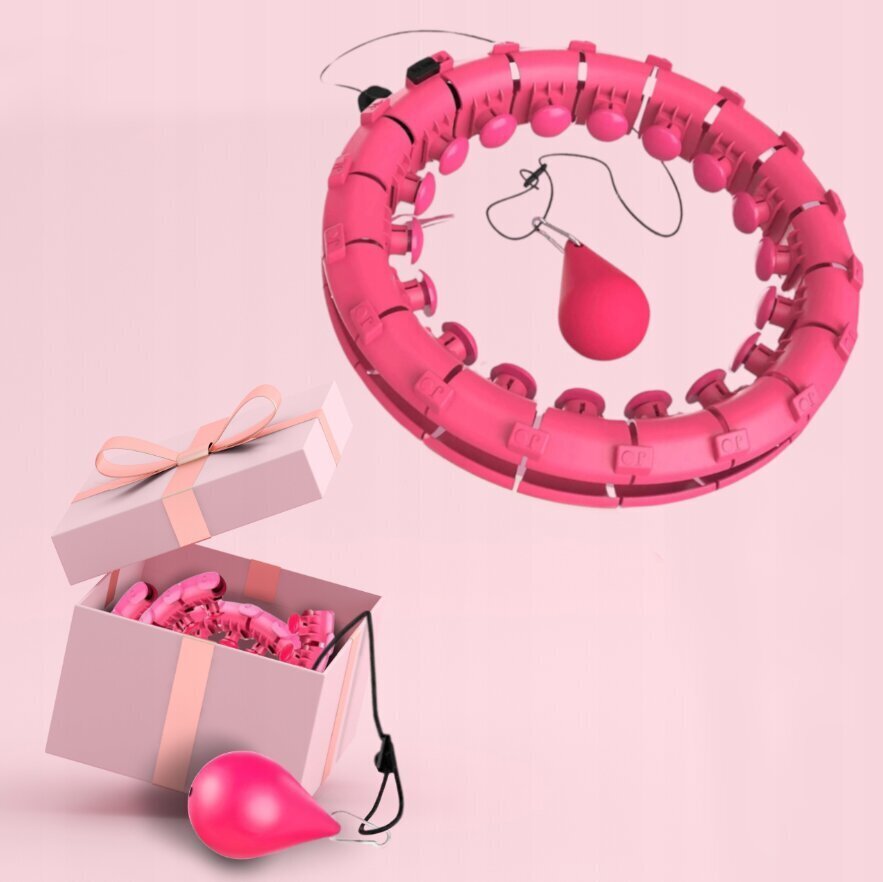 Tievēšanas aplis Hula Hoop Smart, 45 cm, rozā cena un informācija | Vingrošanas riņķi un nūjas | 220.lv