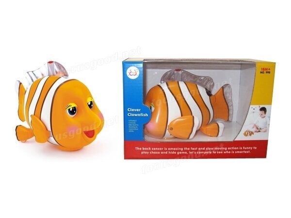Interaktīva rotaļlieta - zivtiņa Huile Toys, oranža cena un informācija | Rotaļlietas zīdaiņiem | 220.lv