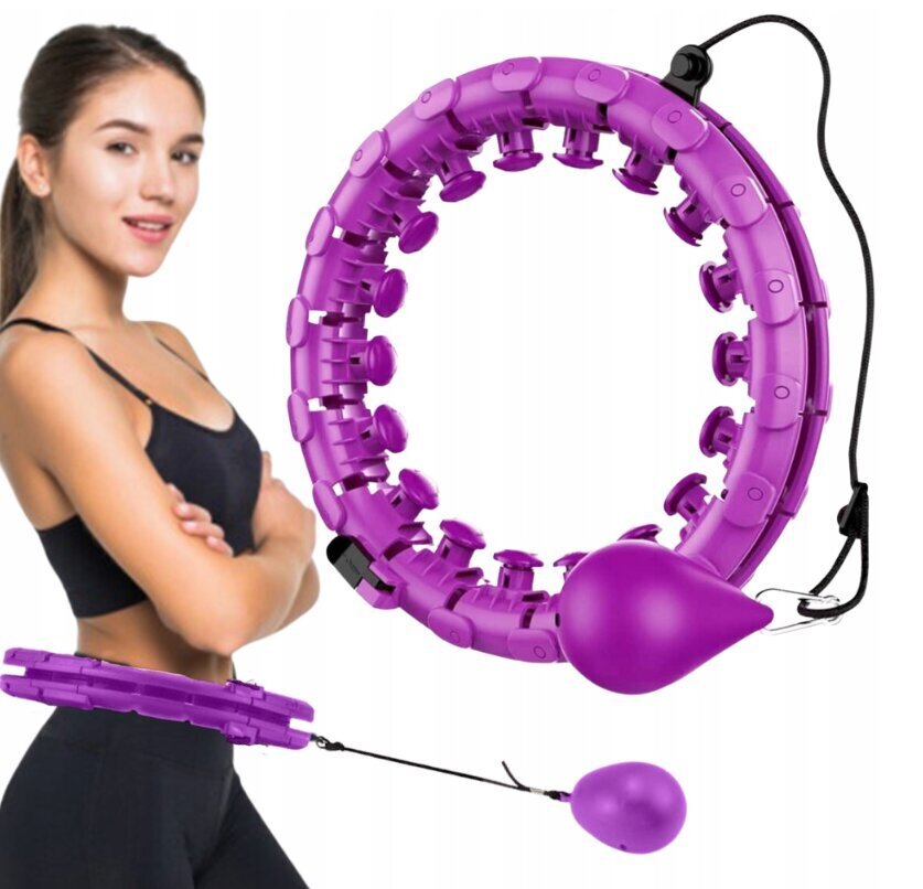 Tievēšanas aplis Hula Hoop Smart, 45 cm, violets cena un informācija | Vingrošanas riņķi un nūjas | 220.lv