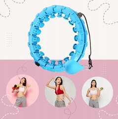 Обруч для похудения Hula Hoop, умный, для похудения, 24 таблетки, синий цена и информация | Обручи, гимнастические палки | 220.lv