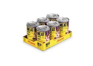 Josera Meatlovers Pure ar tītaru, 6x400 g cena un informācija | Konservi suņiem | 220.lv