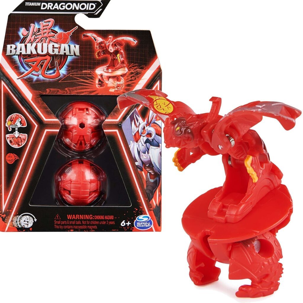 Transformējama kaujas figūra Bakugan Titanium6066716 20141497, sarkans cena un informācija | Rotaļlietas zēniem | 220.lv