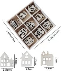 Koka šabloni 45gab, 10,5x10,5 cena un informācija | Modelēšanas un zīmēšanas piederumi | 220.lv